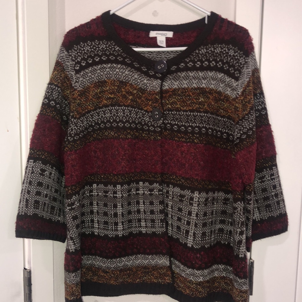 Dress barn| Sweater| Women’s| Size 18/20| Browns,  Burgundy Hobo. Goblincore